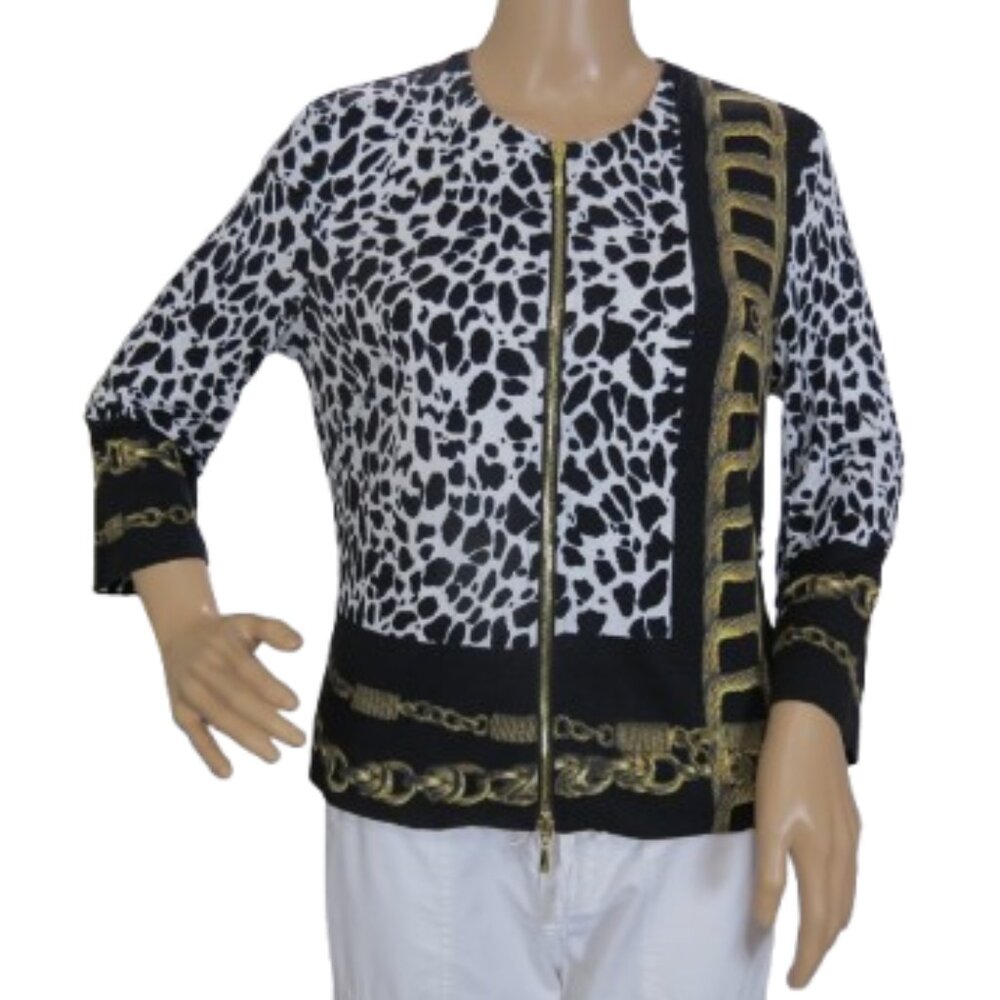 Joseph Ribkoff Leopard Print Cardigan - Picture 2 of 6